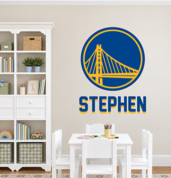 NBA™ Large Team Logo and Name Decals