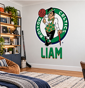 NBA™ XL Team Logo and Name Decals
