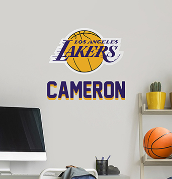 NBA™ Team Logo Name Decals