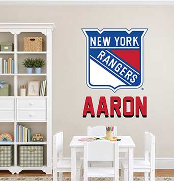 NHL® Large Team Logo and Name Decals