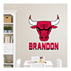Décalcomanies murales grand format avec logo d'équipe de la NBA™ et nom personnalisé Thumbnail Image