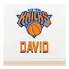 Adesivos de parede XL com logo de time da NBA™ e nome personalizado Thumbnail Image