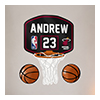Adesivos de parede de cesta de basquete da NBA™ Thumbnail Image